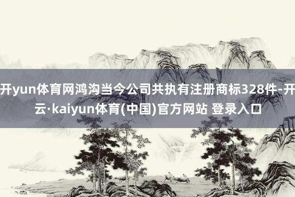 开yun体育网鸿沟当今公司共执有注册商标328件-开云·kaiyun体育(中国)官方网站 登录入口