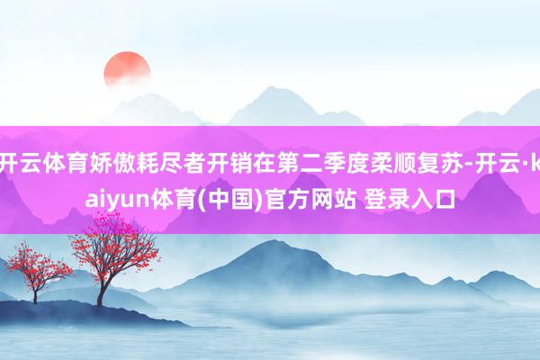 开云体育娇傲耗尽者开销在第二季度柔顺复苏-开云·kaiyun体育(中国)官方网站 登录入口